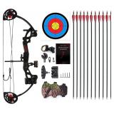 $90 Compound Bow Archery for Youth and Beginner, R