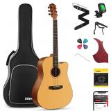 $170 Donner 41  Acoustic Guitar Bundle for Beginne