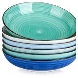 $40 vancasso Bonita Pasta Bowls Set of 6, 50oz Lar