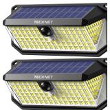 $21 TECKNET 416 LED Solar Lights Outdoor Waterproo