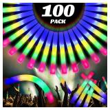 $86 100 Pcs 18.5 inch Foam Glow Sticks Bulk, 4 Col
