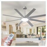 $126 72 inch Ceiling Fans with Lights, Large Moder
