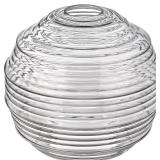 $60 Clear Spiral Glass Shade, Special Globe Wavy T