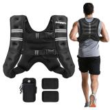 $57 PACEARTH Weighted Vest,6lb/8lb/10lb/12lb/16lb/