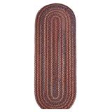 $58 Rhody Rug 2 X 4 (ft) Braided Wool Red Velvet O