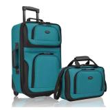 U.S. Traveler Rio 2-Piece Expandable Carry-On Lugg