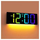 $20 JALL 12' Large Digital Wall Clock, Big LED Num
