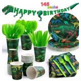 $15 JOYIN 145 Piece Dinosaur Birthday Party Suppli