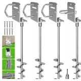 $63 BeneLabel 2/4 Pack 18' 30' Ground Anchors Scre