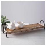 $43 Colonial Tin Works 770556 Beaded Wood and Meta