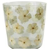 $29 HomArt Medium Enameled Flower Hurricane, 5-inc