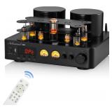 $380 HiFi Bluetooth 5.0 Tube Power Amplifier Coax/