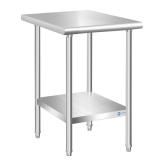 $104 Stainless Steel Table 24 x 18 Inch, Commercia