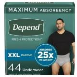 $50 Depend Fresh Protection Adult Incontinence Und