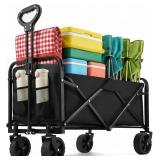$31 PASAMIC Collapsible Wagon 220 lbs, Heavy Duty