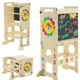 $50 4-in-1 Toddler Standing Tower,Foldable Standin
