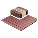 $43 IDZO Plastic Interlocking Deck Tiles - 9PCS Wa