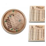 $28 Farkle Classic Wooden Dice Rolling Tray with S