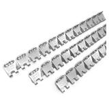 $214 24' 8 Pcs Butterfly Belt Fastener Staple Laci