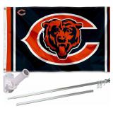 $59 Bears Dual Logo Flag Pole and Bracket Kit