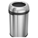$250 simplehuman 115 Liter / 30 Gallon Bullet Open