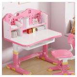 $90 Kids Desk and Chair Set, Height Adjustable Chi