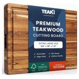 $105 Teakhaus Carving Board with Juice Groove - Ex