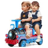 $150 OLAKIDS 2-Seater Kids Ride on Train Trackless