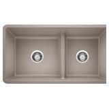 $471 BLANCO Precis Undermount 33-in x 18-in Truffl