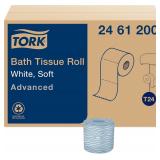 $57 Tork Advanced Toilet Paper Roll, White, Compat