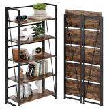 $150 BHG Vintage Multifunctional Folding Bookshelf