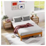 $140 FDW Solid Wood Platform Bed Frame Full Size,