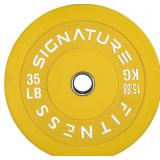 $100 Signature Fitness 2' Olympic Bumper Plate Wei