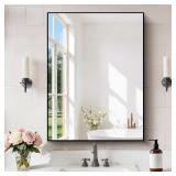 $56 COFENY Black Bathroom Mirror for Wall, 24x32 I