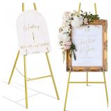 $27 ARTASY 57' Gold Easel Stand for Wedding Sign,