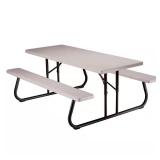 $260 6 ft. Putty Folding Picnic Table