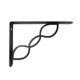 $51 9 in. Black Triple Scroll Decorative Shelf Bra