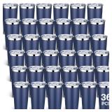 $178 Sieral 36 Pack Stainless Steel Tumblers Bulk