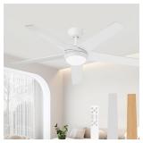$160 52 Inch Ceiling Fan with light,DC Reversible