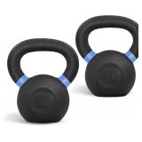 $116 Yes4All Powder Coated Kettlebell, Cast Iron C
