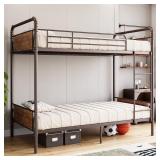 $190 IDEALHOUSE Bunk Bed Twin Over Twin, Heavy Dut