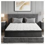 $193 Sunny Heart 12 Inch Full Size Mattress, Hybri