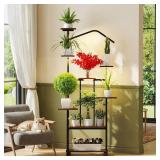 $80 Zelvia 8-Tier Corner Plant Stand with Grow Lig