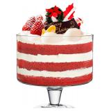 $46 Trifle bowl Glass Crystal-Clear Set of 1, 116o