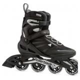 $110 SZ 8- Rollerblade Zetrablade Roller Skates Bl