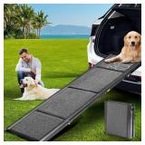 $80 Dog Ramp for Car 63' Long & 17.3' Wide Portabl