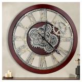 $70 HOIBAI Large Wall Clock, 18 Inch Round Wall Cl