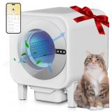 $240 Meowra Self-Cleaning Cat Litter Box, 75L XL C