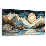 $104 JEAWA Large Canvas Wall Art - Abstract Painti