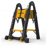 $170 SINMEIRUN 16.5 FT Telescoping A Frame Ladder,
